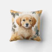 かわいい赤ちゃん動物 | Golden Retriever Puppy クッション (裏面)