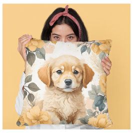 かわいい赤ちゃん動物 | Golden Retriever Puppy クッション
