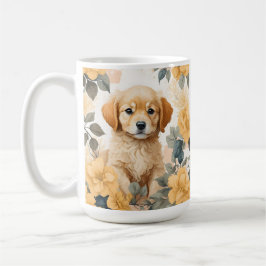 かわいい赤ちゃん動物 | Golden Retriever Puppy コーヒーマグカップ