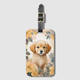 かわいい赤ちゃん動物 | Golden Retriever Puppy ラゲッジタグ