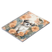 かわいい赤ちゃん動物 – Tzu Puppyシーズー(犬) ノートブック (左側)