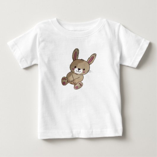 かわいい赤ちゃん動物Tシャツ ベビーTシャツ (正面)