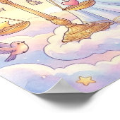 かわいい赤ちゃん天秤座の星座の壁のアートポスター ポスター (角)