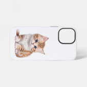 かわいい赤ちゃん子猫 愛らしいネコ iPhoneケース (裏面横)