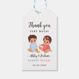 かわいい赤ちゃん性別発表感謝タグ ギフトタグ