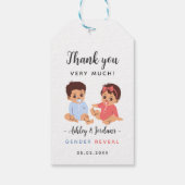 かわいい赤ちゃん性別発表感謝タグ ギフトタグ (裏面)