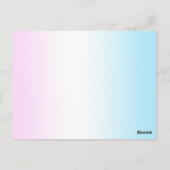 かわいい赤ちゃん恐竜トラクター トラック 誕生日 子供 名前 ポストカード (裏面)