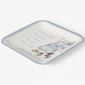 かわいい赤ちゃん服の必需品ブルーボーイベビーシャワー ペーパープレート (傾斜あり)