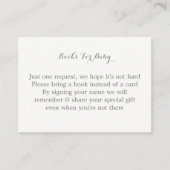 かわいい赤ちゃん服動物の本ベビー エンクロージャーカード (正面)