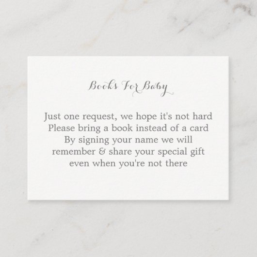 かわいい赤ちゃん服動物の本ベビー エンクロージャーカード (正面)