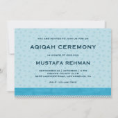 かわいい赤ちゃん服 男の子のアクィーカ 招待状 (裏面)