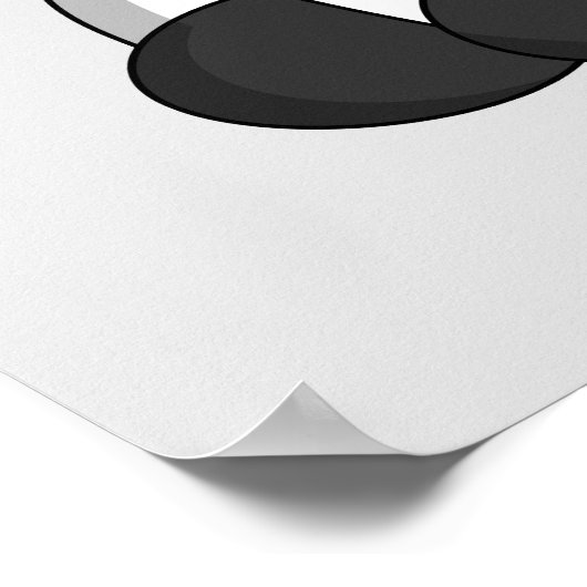 かわいい赤ちゃん牛の漫画の保育園 ポスター (角)