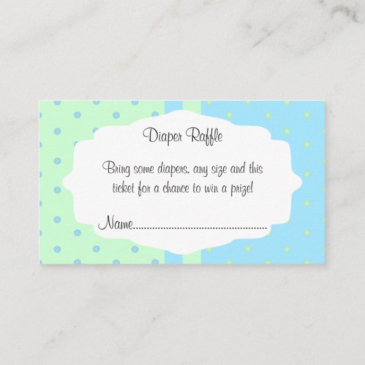 かわいい赤ちゃん男の子のオムツを運ぶコウテイペンギン エンクロージャーカード (裏面)