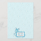 かわいい赤ちゃん男の子のタコの海の生命誕生のお知らせ 案内状 (裏面)