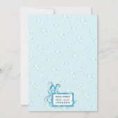 かわいい赤ちゃん男の子のタコの海の生誕発表 案内状 (裏面)