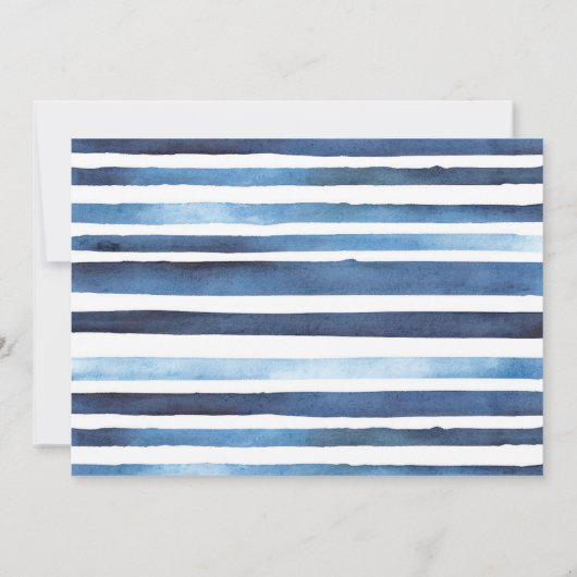 かわいい赤ちゃん航海のシャワー 招待状 (裏面)