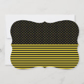 かわいい赤ちゃん蜂の男の子のベビーシャワー招待状 招待状 (裏面)