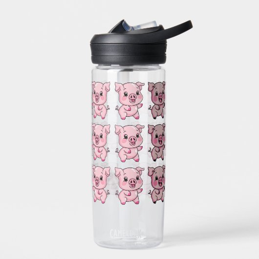 かわいい赤ちゃん豚 ウォーターボトル (左面)