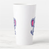 かわいい赤ちゃん象の座ったキャラクター-23800 カフェラテマグ (正面)