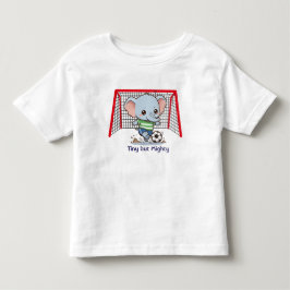 かわいい赤ちゃん象サッカー トドラーTシャツ