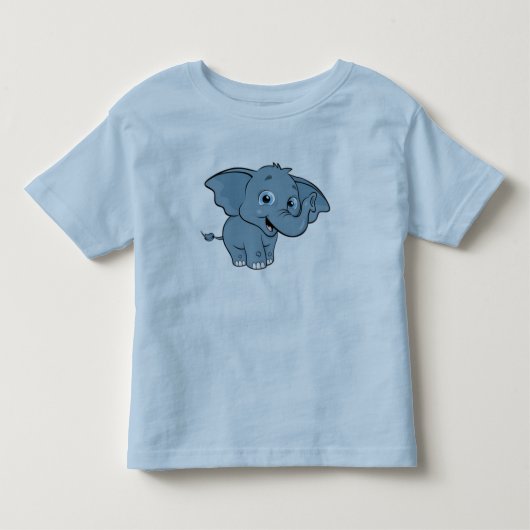 かわいい赤ちゃん象 トドラーTシャツ (正面)