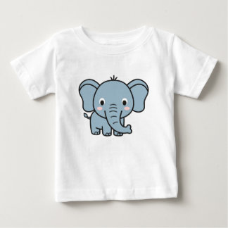 かわいい赤ちゃん象Tシャツ ベビーTシャツ