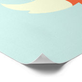 かわいい赤ちゃん赤狐 ポスター (角)