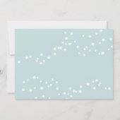 かわいい赤ちゃん青熱気球ベビーシャワー 招待状 (裏面)