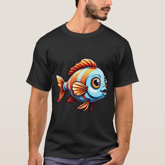 かわいい赤ちゃん魚 Tシャツ (正面)