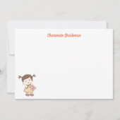 かわいい赤ちゃん ノートカード (正面)