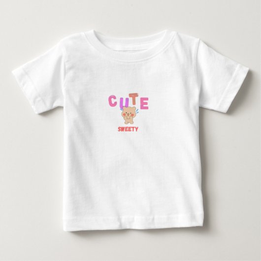 かわいい赤ちゃん ベビーTシャツ (正面)