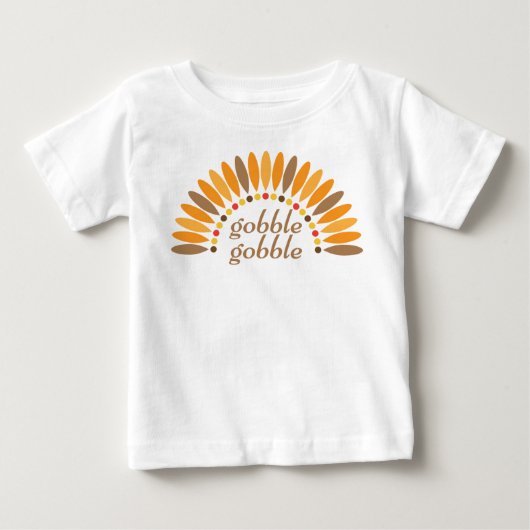 かわいい赤ちゃん 感謝祭 ベビーTシャツ (正面)