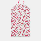 かわいい赤とピンクのハートバレンタインデーのギフトラベル ギフトタグ (裏面)