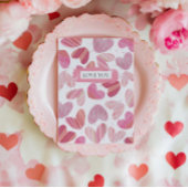 かわいい赤とピンクのハート写真 シーズンカード