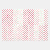 かわいい赤と白ホリデーラッピング紙シート ラッピングペーパーシート (正面)