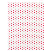 かわいい赤と白水玉模様 テーブルクロス (正面)