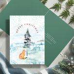 かわいい赤と緑のキツネ水の色クリスマス シーズンカード<br><div class="desc">雪に魅力的覆われた松の木の下に眠る水色のキツネが見える森のホリデーカード。白と青の色合いの農家スタイルの雪の淡い色の背景。「メリークリスマス」という言葉は、クラシックタイポグラフィのシーンの上にエレガントに飾られている。中には、深いハンターグリーンが白い挨拶の背景パーソナライズされたを提供している。おカスタマイズ客様のニーズに合った文字。ZazzleのDoTellABelleで写真ではないクリスマスカードデザインを探索する。</div>