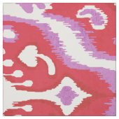 かわいい赤と蘭のイカットの部族柄 ファブリック (見本)