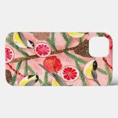 かわいい赤と黄色の《鳥》アメリカゴガラ鳥クリスマスツリーH Case-Mate iPhoneケース (裏面 (横))