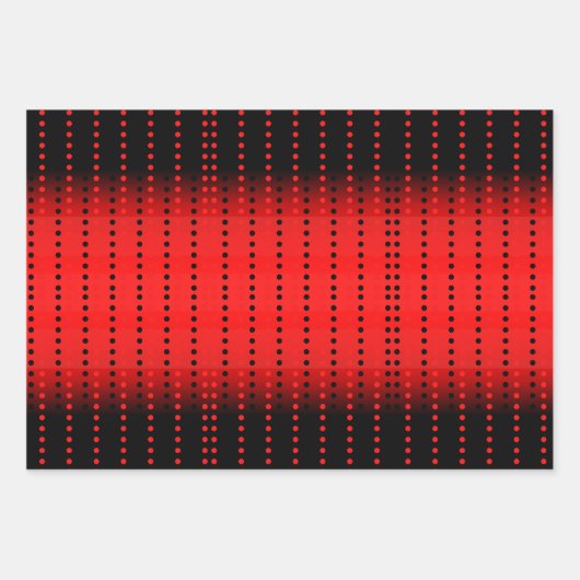 かわいい赤と黒のラディバグ |水彩花  ラッピングペーパーシート (正面2)