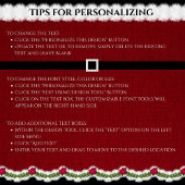 かわいい赤のホリデーサンタスーツメリークリスマス ギフトタグ