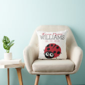 かわいい赤のラディバグベビー誕生 クッション (椅子)