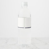 かわいい赤の海軍の消防車のエンジン任意の年齢誕生日 ペットボトルラベル (裏面)