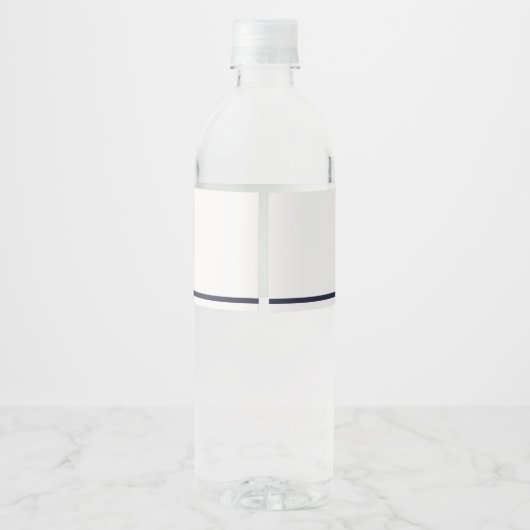 かわいい赤の海軍の消防車のエンジン任意の年齢誕生日 ペットボトルラベル (裏面)