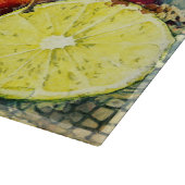 かわいい赤りんごレモンフローラ自然 カッティングボード (角)