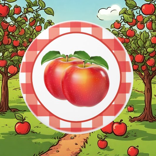 かわいい赤りんご好きのキッチンデコール セラミックノブ