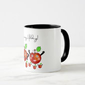 かわいい赤りんご家族 マグカップ (正面右)