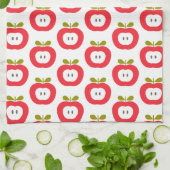 かわいい赤りんご キッチンタオル (折り畳み)