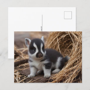かわいい赤ん坊の動物,ポストクロッシング ポストカード