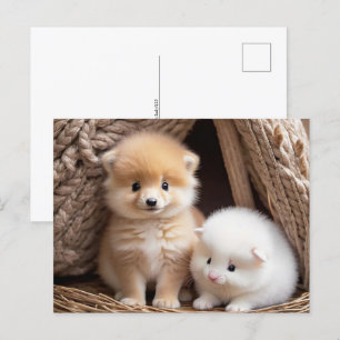 かわいい赤ん坊の動物,ポストクロッシング ポストカード